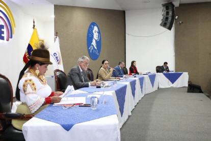 El CNE instaló la audiencia nacional de escrutinio este 14 de febrero.