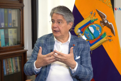 Una intervención del entonces presidente Guillermo Lasso.