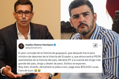 El alcalde de Guayaquil se refirió a Guschmer en su cuenta de X