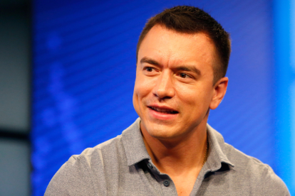 Presidente de Ecuador, Daniel Noboa, en entrevista.