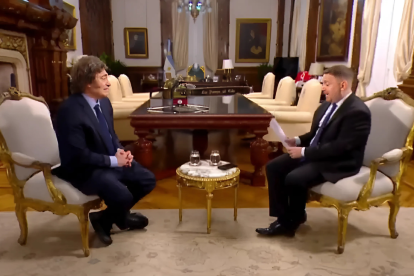 Entrevista de Javier Milei con Joni Viale en el programa "¿LA VES?", de TN.