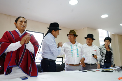 El excandidato presidencial y líder indígena se reunió este 19 de febrero.