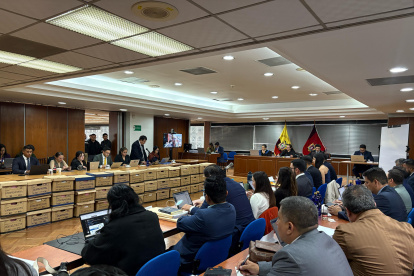 Purga tiene varios eventos, entre ellos Banco del Pacífico, GDO, tráfico de tierras y Cuerpo de Ingenieros del Ejército.