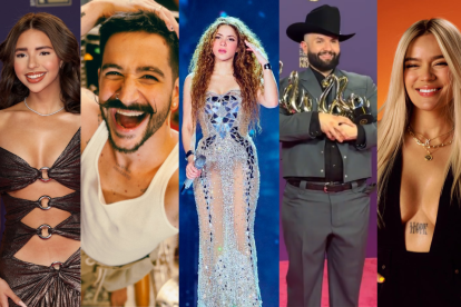Ángela Aguilar, Camilo, Shakira, Carín León y Karol G fueron algunos de los galardonados.