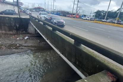 El canal en la cooperativa San Francisco donde fue hallado el cuerpo del menor.