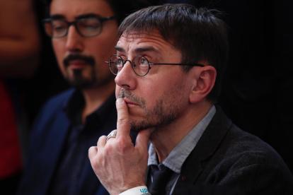 El politólogo y cofundador del partido político español Unidas Podemos, Juan Carlos Monedero,