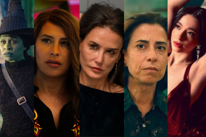 Cynthia Erivo, Karla Sofía Gascón, Demi Moore, Fernanda Torres y.