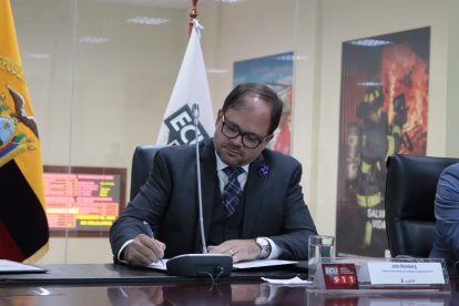 John Reimberg nuevo ministro del Interior en Ecuador.