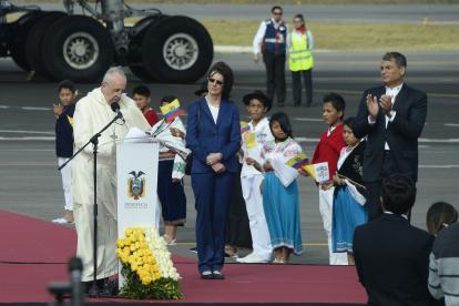 En 2015, el papa Francisco visitó al Ecuador.