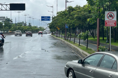 Vista general de la vía Samborondón, donde ocurrió el ataque fatal.