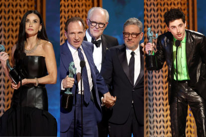 Demi Moore, el elenco de Cónclave y Timothée Chalamet fueron algunos de los ganadores.
