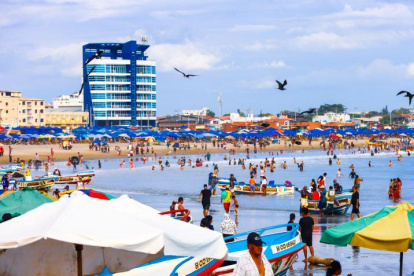 General Villamil Playas es uno de los balnearios más visitados durante el feriado de Carnaval.