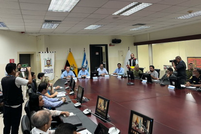 Sesión del COE del Guayas.