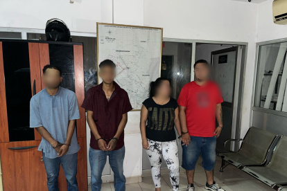 Cuatro sujetos aprehendidos en Milagro.