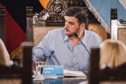 El alcalde de Guayaquil, Aquiles Álvarez.