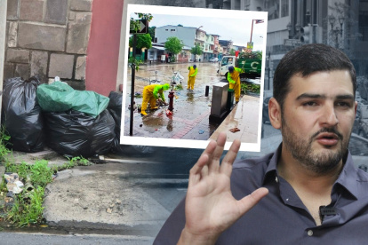 Situación. El alcalde se refirió a las inundaciones en Guayaquil durante un enlace radial.