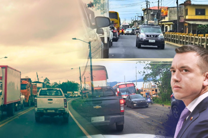 El presidente Daniel Noboa prometió que la vía Guayaquil-Machala será una realidad. Los embotellamientos en esta carretera son constantes, debido a que varios tramos tienen solo dos carriles.
