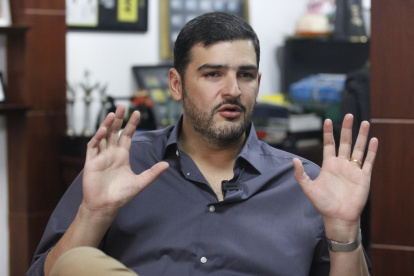 El alcalde de Guayaquil, Aquiles Álvarez.