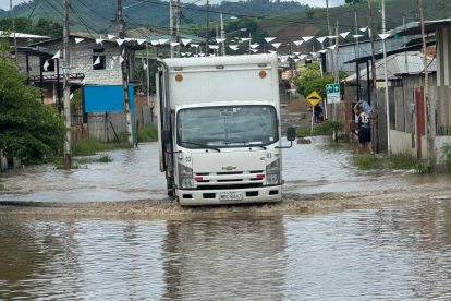 Desbordamiento del río Portoviejo.