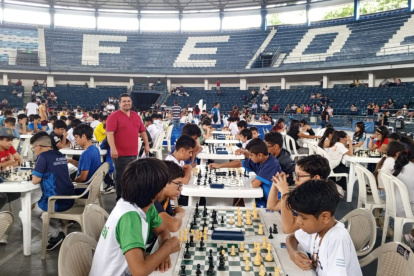 Las partidas de ajedrez se disputaron en el coliseo Voltaire Paladines Polo.