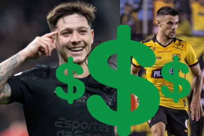 Rodrigo Garro de Corinthians, cuesta 14 millones de dólares y Joaquín Valiente d Barcelona 2 millone.