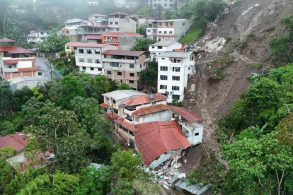 El rastro de destrucción que dejó el aluvión, en Piñas, El Oro.