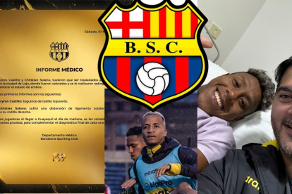 Byron Castillo y Cristian Solano salieron lesionados.