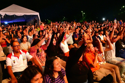 Concierto. Varios artistas se presentaron el pasado sábado en el parque Samames.