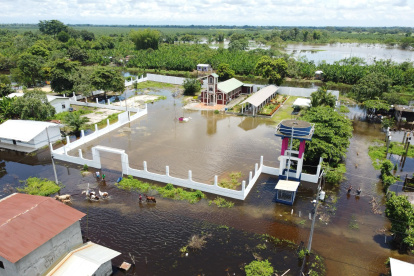 Afectaciones. Áreas productivas de Baba están anegadas, tras lluvias.