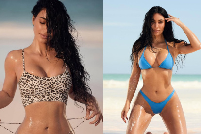 Kim Kardashian deslumbra con sus trajes de baño