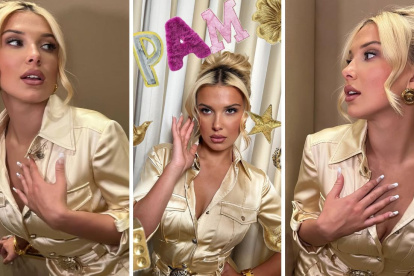 Millie Bobby Brown en una de sus últimas publicaciones en Instagram. Etiquetó a Pamela Andersson en su look.