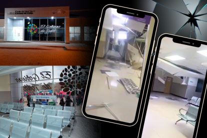 En octubre de 2018 fue apenas inaugurado el Centro de Salud Ciudad Victoria, ahora visiblemente afectado.