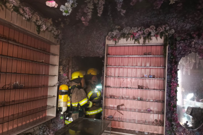 Incendio estructural en el centro de la urbe.