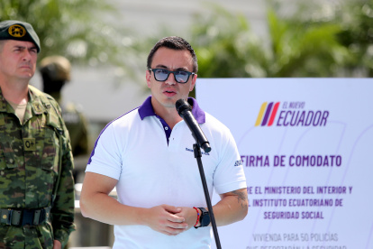 El presidente de la República, Daniel Noboa, busca mantenerse en las elecciones de 2025.