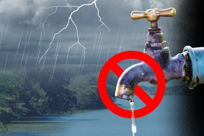 Las fuertes lluvias registradas han generado una serie de estragos que afectan incluso la calidad del agua del río Daule.