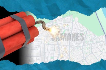 Los ciudadanos encontraron varios explosivos.