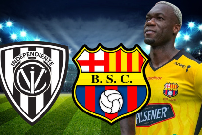 Felipe Caicedo debutó con Barcelona SC en el Copa Libertadores 2025.