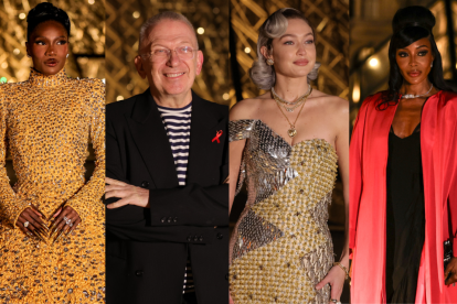 Doechii, cantante; Jean Paul Gaultier, diseñador; Gigi Hadid y Naomi Campbell, modelos.
