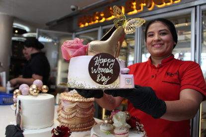 En la panadería y pastelería Erick han preparado tortas especiales por el Día de la Mujer.