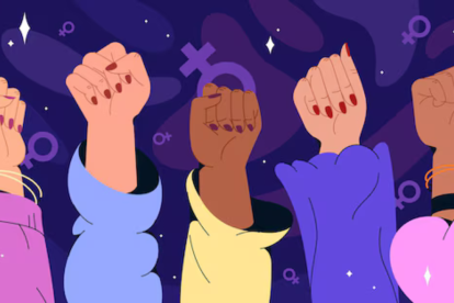 Imagen simbólica sobre lucha de las mujeres.