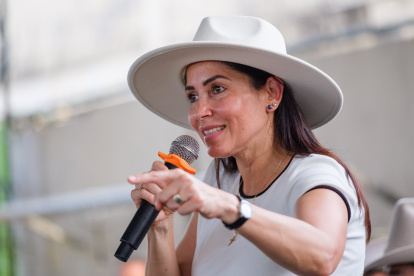 La candidata del correísmo, Luisa González.