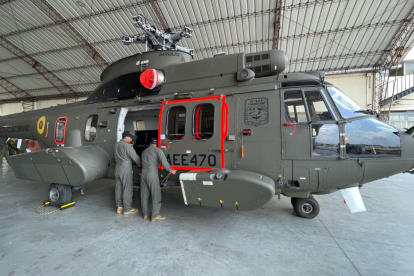 Helicóptero H225 de las Fuerzas Armadas.