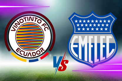 Emelec visita a Vinotinto en la LigaPro 2025.