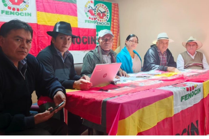 La Fenocin anunció su apoyo a la candidata Luisa González.