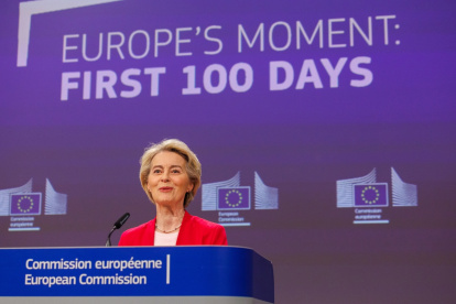 La presidenta de la Comisión Europea, Ursula von der Leyen.