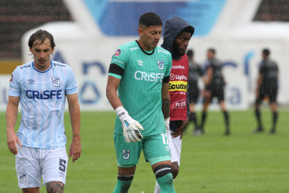 El arquero Johan Lara tuvo un error que terminó en el gol de Mushuc Runa.