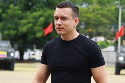 El presidente Daniel Noboa