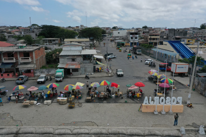 Una parte del malecón Posorja, parroquia de Guayaquil.