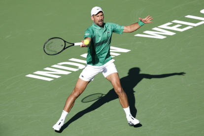 Nole no pudo en la segunda ronda del Masters 1.000 de Indian Wells, tras caer por 6-1, 3-6 y 6-1 ante el holandés Botic Van de Zandschulp.