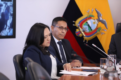 El subcontralor general del Estado, Carlos Sánchez, acudió a la mesa de Justicia.